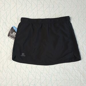 Salomon Black Agile Athletic Skort Skirt